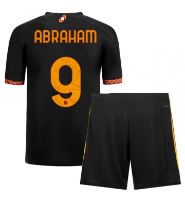 AS Roma Tammy Abraham #9 Tredje trøje Børn 2023-24 Kort ærmer (+ korte bukser)